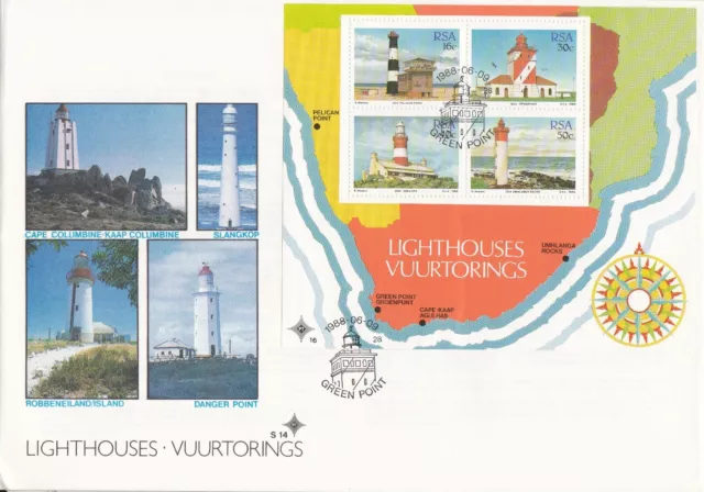 RSA3021) South Africa Commemorative FDC, set of 5 Large, 1981-88, State Theatre