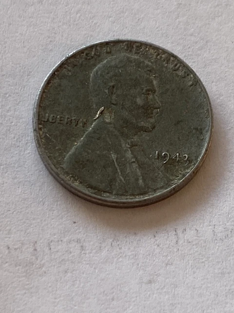 RARE ~ 1943 Silver Steel Lincoln Wheat Penny No Mint Mark Magnetic 12011