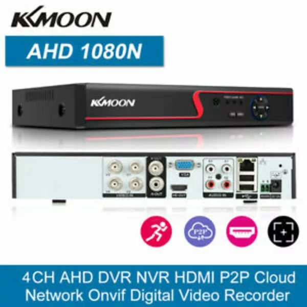 4CH FLOUREON DVR XMEYE APP KKMOON  1080P 1080N RECORDER (without  hard drive)