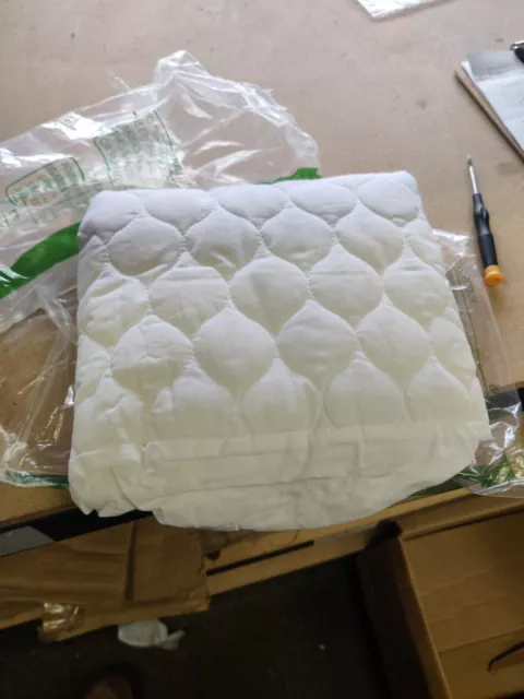 Waterproof Quilted Mattress Pad Cover - Bassinet - White