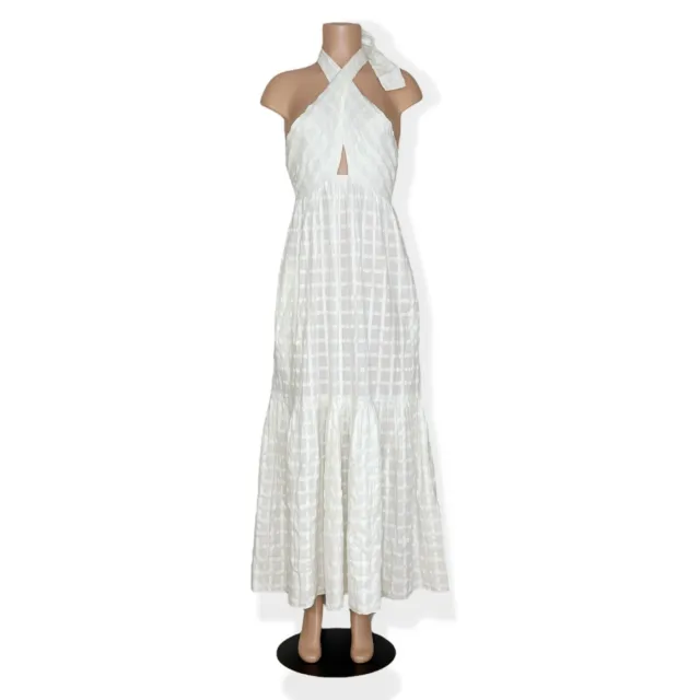 NWT MARA HOFFMAN Basilia Maxi Dress, White, XS