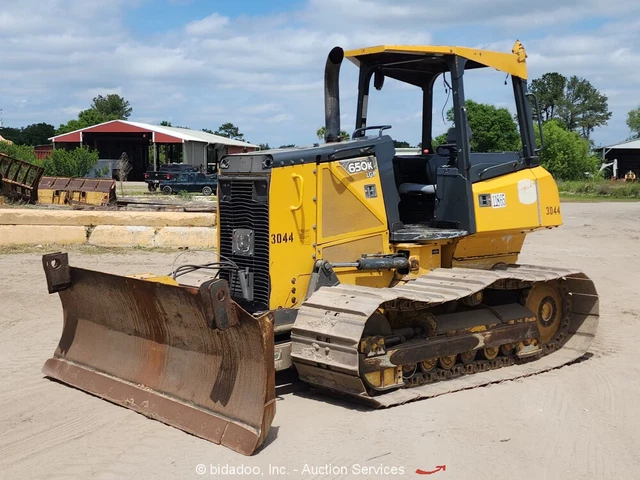 2014 John Deere 650K LGP Crawler Dozer Tractor 115" 6-Way Blade Diesel bidadoo