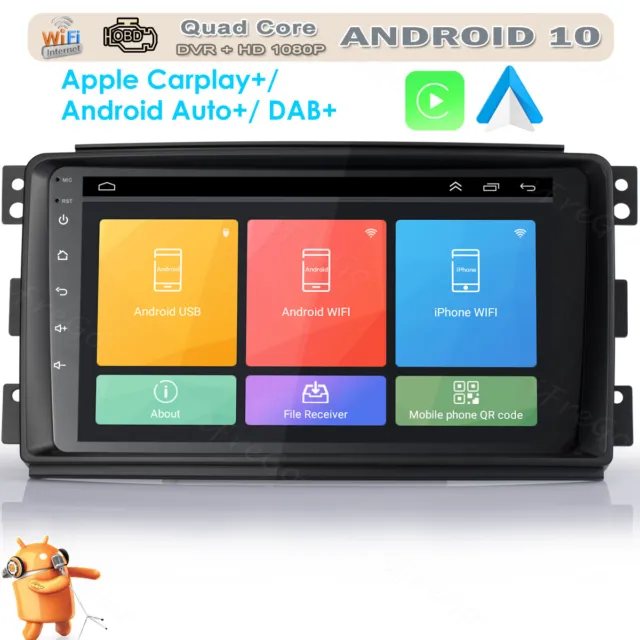 9" GPS Android 10 USB Autolink Autoradio Navigation DAB+ WIFI Für Benz Smart 454