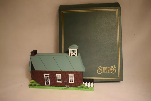 SHELIA'S 1997 AMISH SCHOOLHOUSE  Signed Ltd Ed AP  NIB AMS10   (d718)