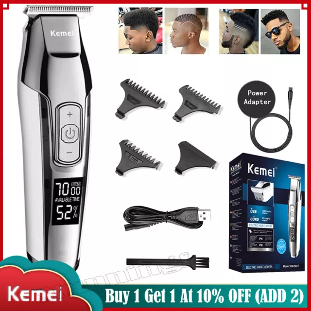 Kemei Professional Beard Hair Trimmer Cordless Electric Haircut Cutter KM-5027