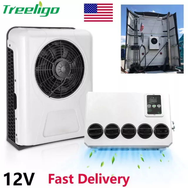 12V Truck Air Conditioner 12000 BTU Split Car Cab RV AC Unit Fit Bus Caravan