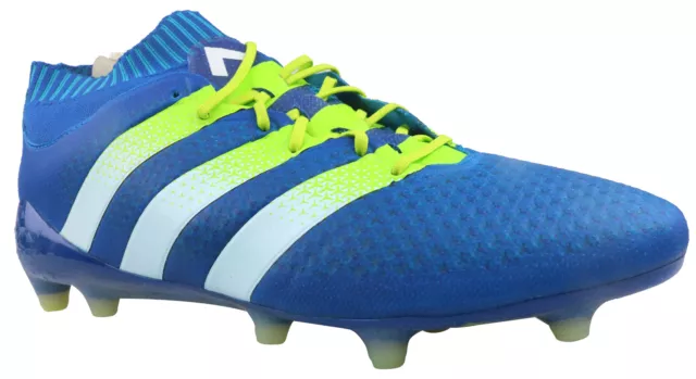 Botas de fútbol Adidas ACE 16.1 Primeknit FG AG levas azules AQ5152 talla 46 2/3 NUEVAS