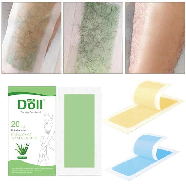 Körper Epilation Vliesstoff Haar Entfernung Wachs Enthaarungsmittel Papier 20PCS