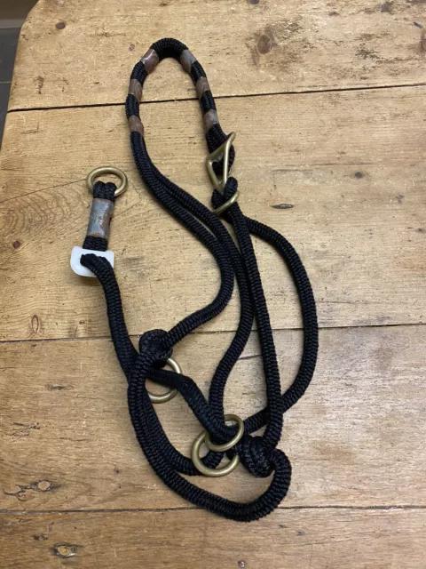 Monty Roberts Be Nice Halter, Large  Average Horse Black