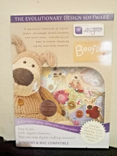 Docrafts Papermania Boofle CD Rom Diseñador Digital - Nuevo Sellado -