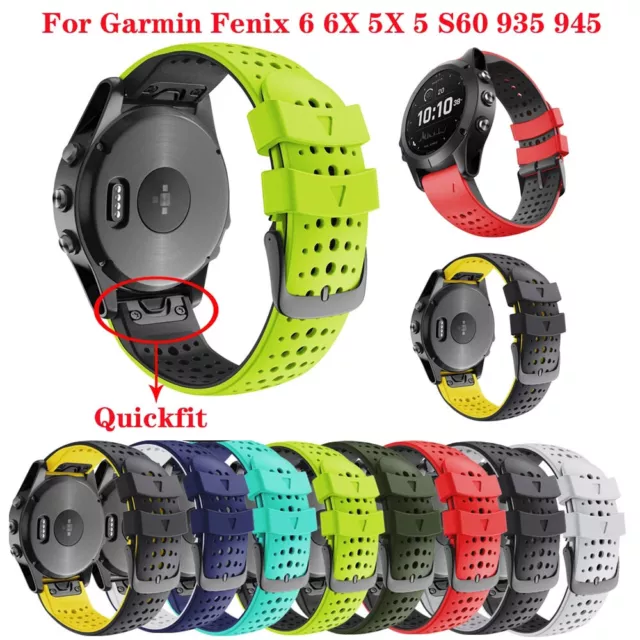 Silicone Watch Band Strap For Garmin Fenix 6 Pro 5 Approach S60 Forerunner 935