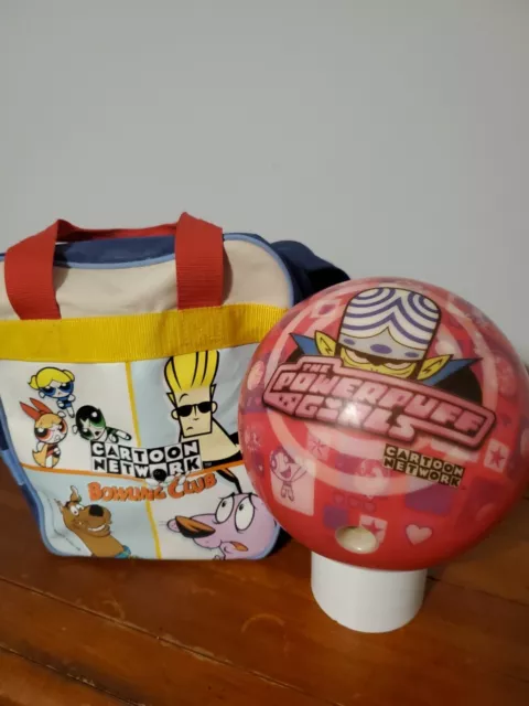 Cartoon Network Club Exclusive 10.4 lb PowerPuff Girls Bowling Ball & Bag 2001