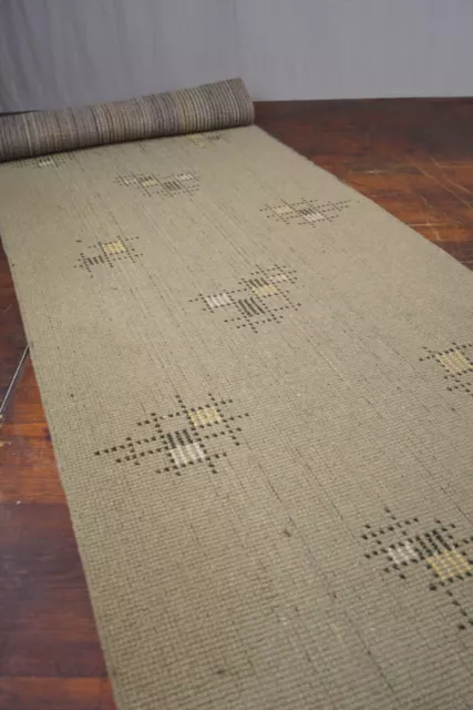 50er Tapis Vintage Carpet Rockabilly 328 x 67 Coureur Milieu Du Siècle Pont 50s