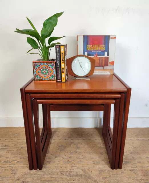 Vintage Retro G Plan Nest of Tables Quadrille Teak Mid Century Danish Style