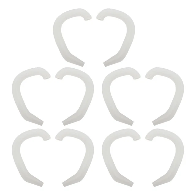 5 pares de herramientas de soporte de lóbulo de oreja corrector de oreja de silicona