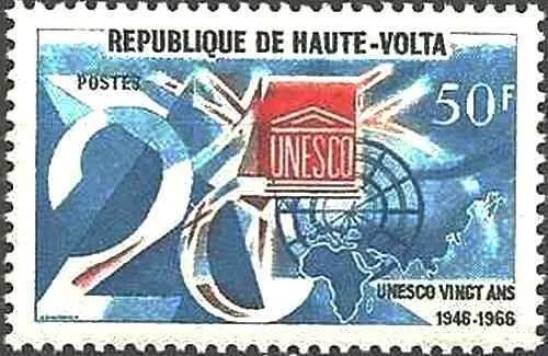 Timbre UNESCO Haute Volta 175 ** (74372FF)