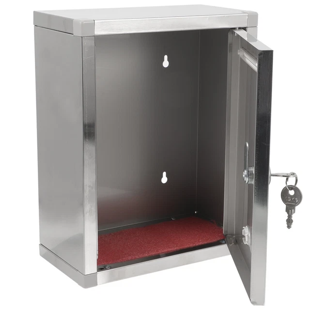 Buzón de almacenamiento reutilizable vintage para montaje en pared caja de sugerencias para el hogar caja S