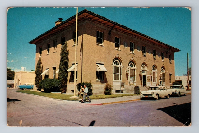 Las Cruces NM-New Mexico, U.S. Post Office, Court House Antique Vintage Postcard