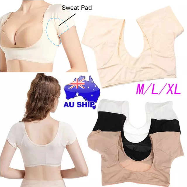 UNDERARM SWEAT PADS T-shirt Women Armpit Shape Reusable Sweat Pads