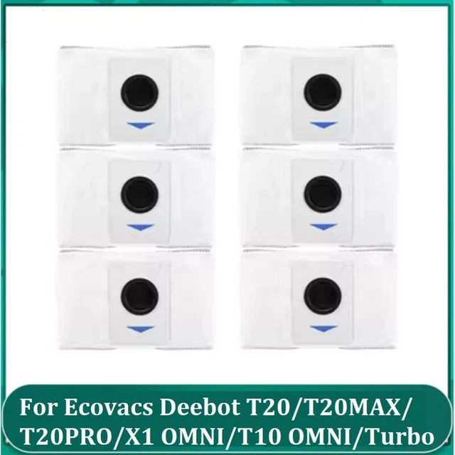 9 Sacchetti Raccolta Polvere Per Ecovacs Deebot X1 Omni Turbo – Accessori Ricambio Robot Aspirapolvere - 5