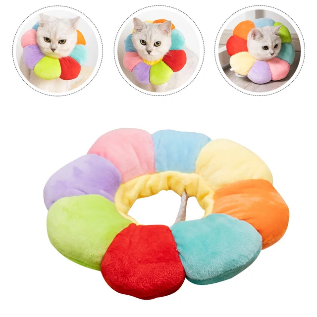 KITTEN RECOVERY COLLAR Dog Cone Elizabeth Circle Sun Flower £6.96