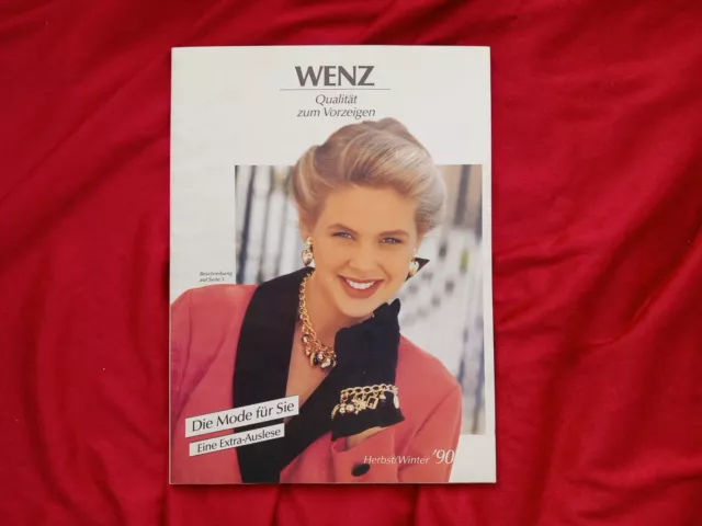 WENZ Katalog Herbst Winter 1990 / 1991 Versandhauskatalog #A132