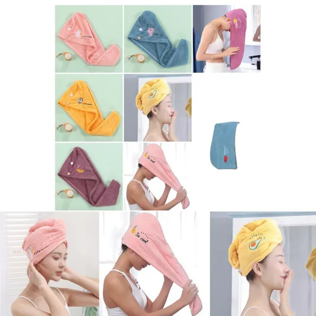 Asciugamano delicato per asciugacapelli asciugacapelli in microfibra asciugacapelli con chiusura a bottone