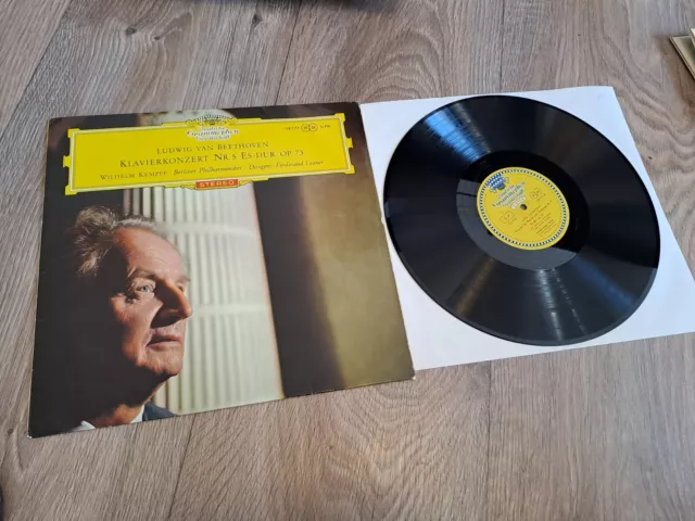 LP - Beethoven – Klavierkonzert Kempff - 1962 DGG RED STEREO BIG TULIPS