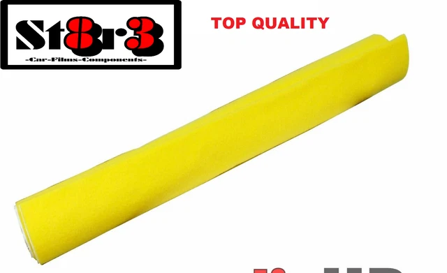 Rotolo Moquette Giallo Liscia Adesiva 140X70 X Pianali Auto Rivestimento