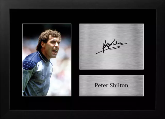 Peter Shilton England Gift Ideas Printed Autograph Picture for Football Fans