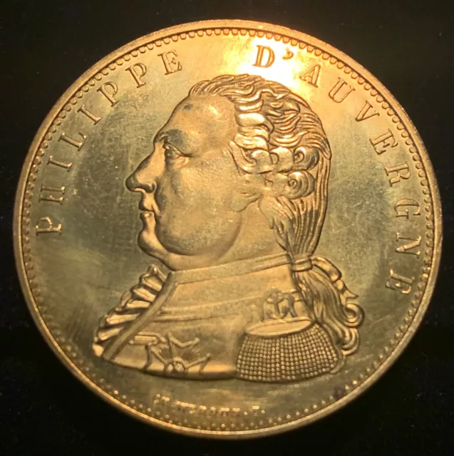 Historische Medaille Token 1815 Philippe D`AUVERGNE Spymaster