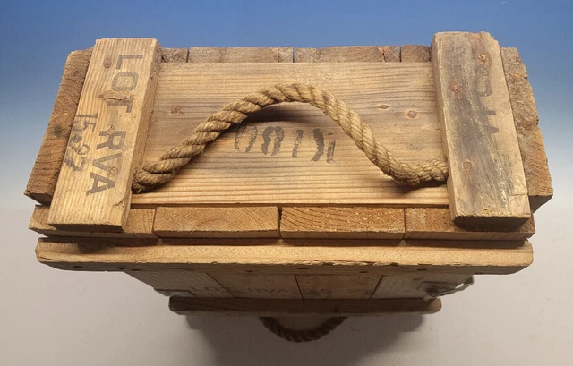Vintage Explosives Wood Dynamite Box / EXPLOSIVE MINE / LOT RVA 15-27 2
