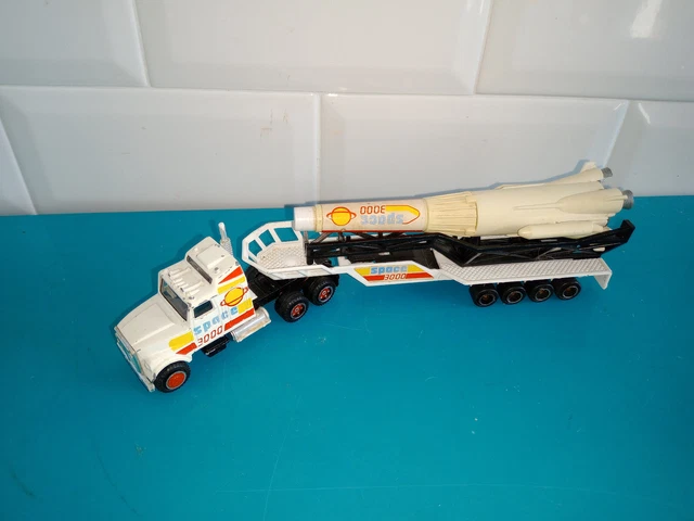Camion Majorette Kenworth Porte-engin – échelle 1/87 – Vert – Occasion 1985