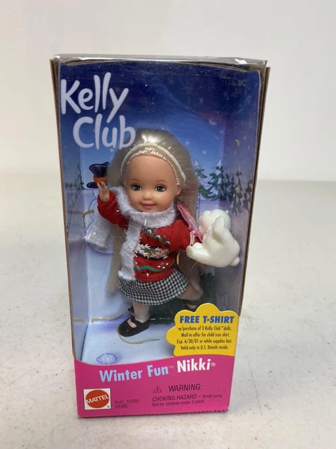 Mattel Barbie Kelly Club Winter Fun Nikki Nrfb 28386
