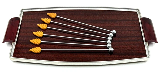 VINTAGE 1930S CHASE Harry Laylon ART DECO Bakelite ICED DRINK Mixers ...