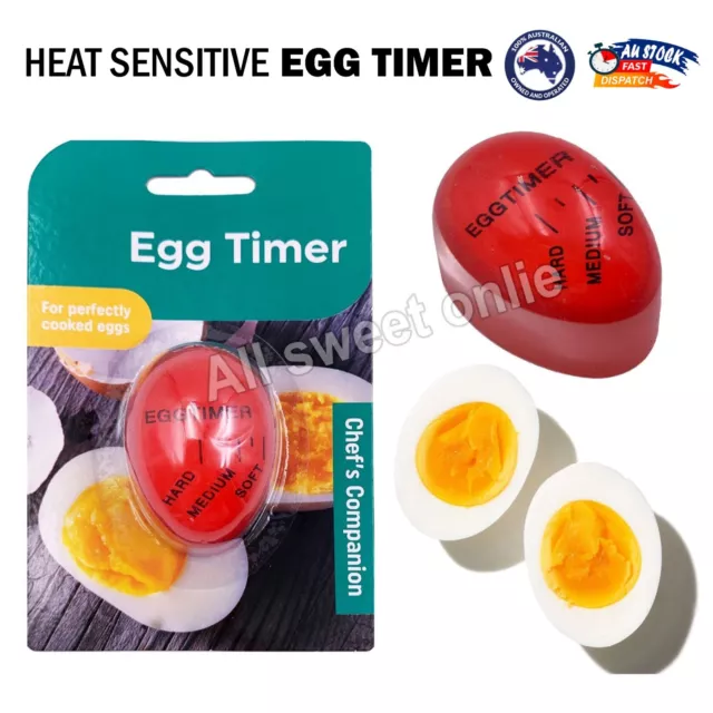 Heat Sensitive Egg Timer Colour Changing Perfect Cooked Egg Soft Medium Hard AU