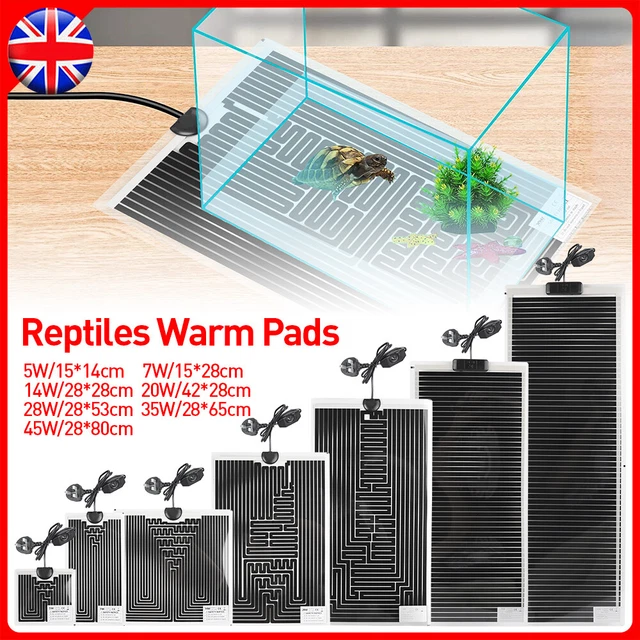 REPTILE VIVARIUM HEAT Mat Heating Warm Heater Pad With Thermostat