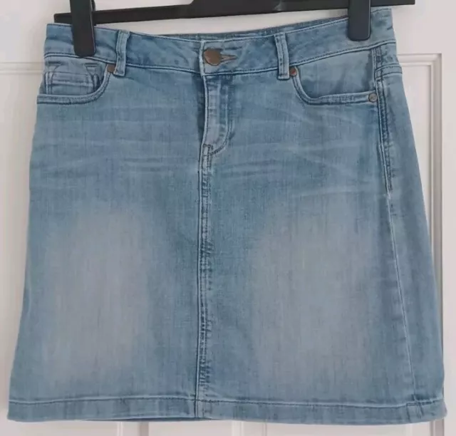 M&S Indigo Collection Denim Mini Skirt Size 10 Marks and Spencer