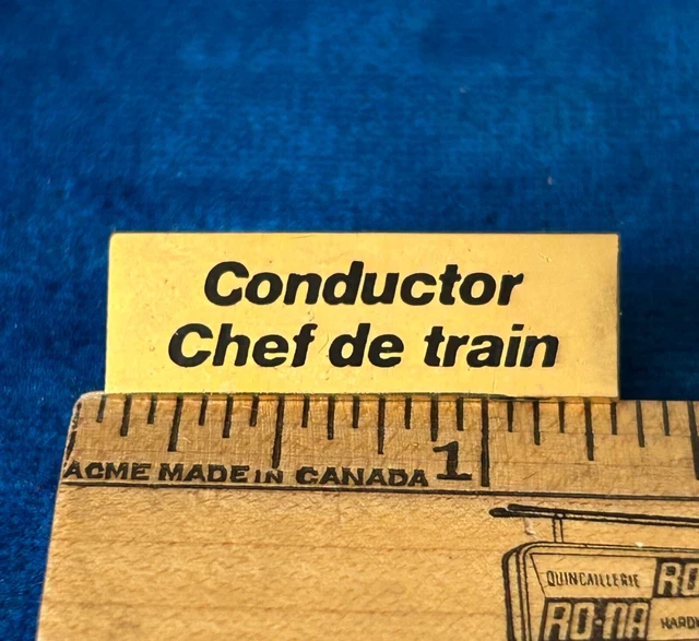 Rare Vintage VIA Rail Railroad Railway Train Sleeping Car Conductor Chef de Voitures-lits Metal Hat Badge main image 1