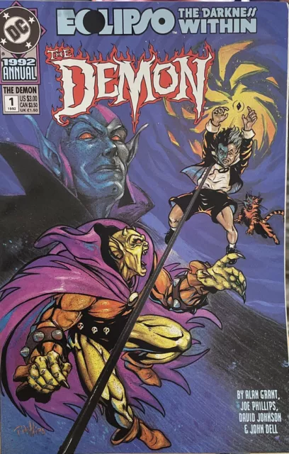 The Demon Annual #1 DC Comics 1992 Eclipso The Darkness Within NM (box13)