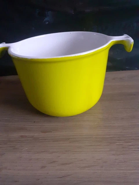 Poêlon à Fondue Le Creuset Vintage - Fonte émaillée Vert - Années 80 Enzo Mari