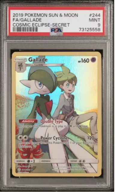Pokemon Card - PSA 9 - Gallade 244/236 Cosmic Eclipse Secret Rare MINT S&M SR