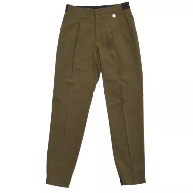 VERSACE COLLECTION Trousers Khaki Green Slim Fit Size 44 RRP £275 MC 217