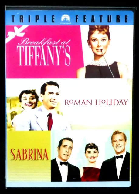 BREAKFAST AT TIFFANY'S /ROMAN HOLIDAY/SABRINA( DVD) Audrey Hepburn FREE SHIPPING