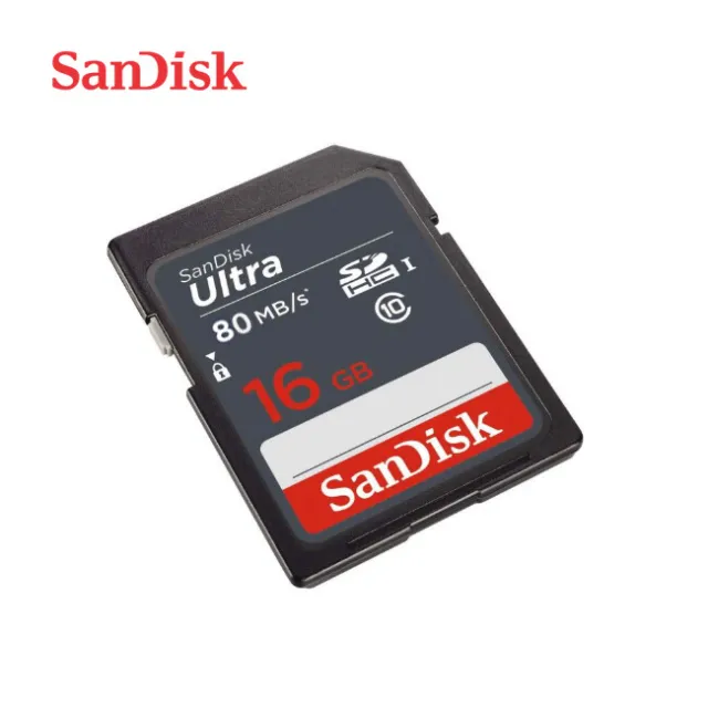 SanDisk 16Go Ultra Class 10 UHS-I SD 80MB/s SDHC / SDXC Carte Mémoire
