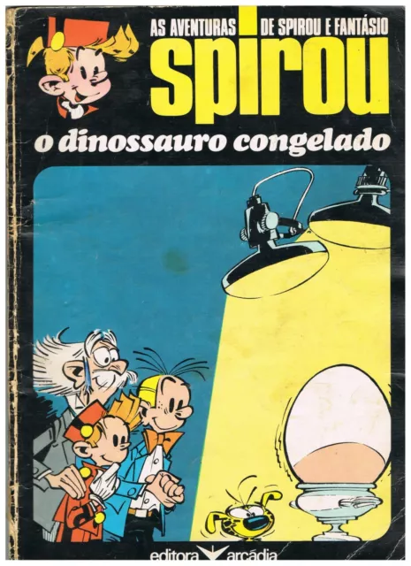 Spirou & Fantasio Album Portuguese Comics 1977 O Dinossauro Congelado RARE OLD