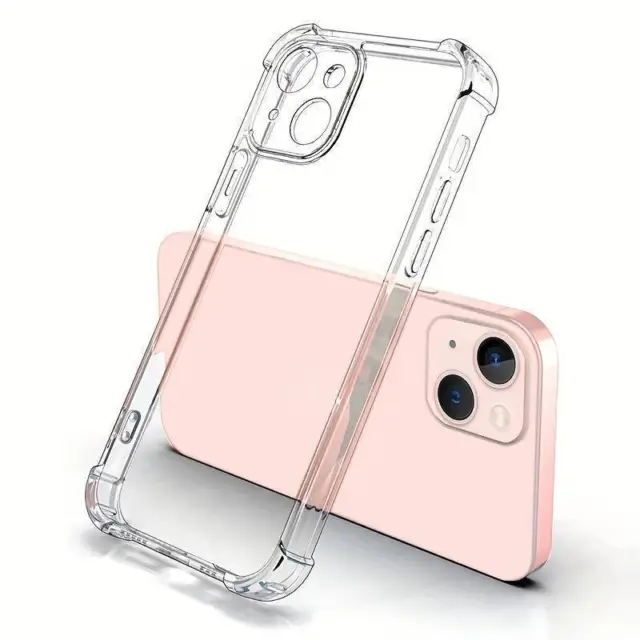 Case For iPhone 15 14 13 XR 11 12 Pro Max 8 CLEAR Gel Shockproof Silicone Cover