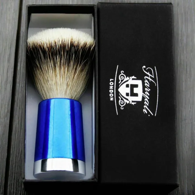 Men Shaving Brush Silver Tip Badger Brushes Hand Assembled with Shiny Hairs