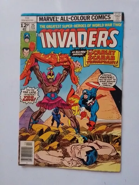 Vintage Marvel All-Colour Comics The Invaders No. 25 February 1978