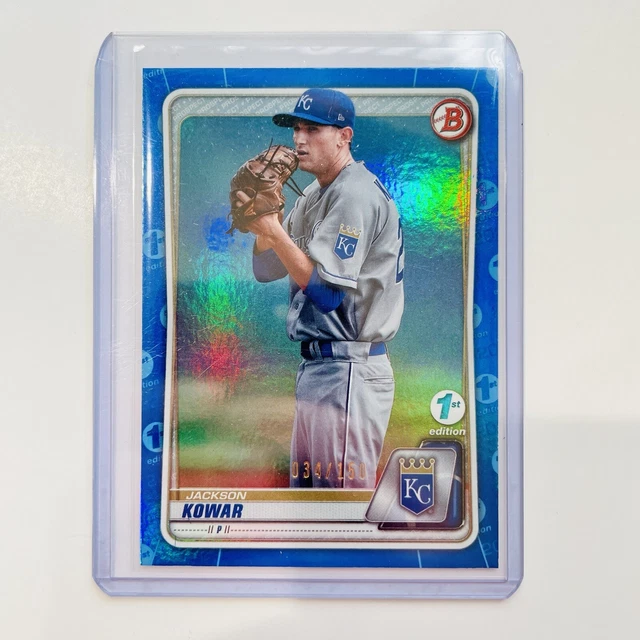 2020 Bowman Draft First Edition 1st Blue Foil /150 #BD-2 - Jackson Kowar